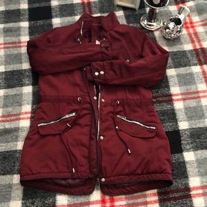 Burgundy Royalty brand anorak jacket XL